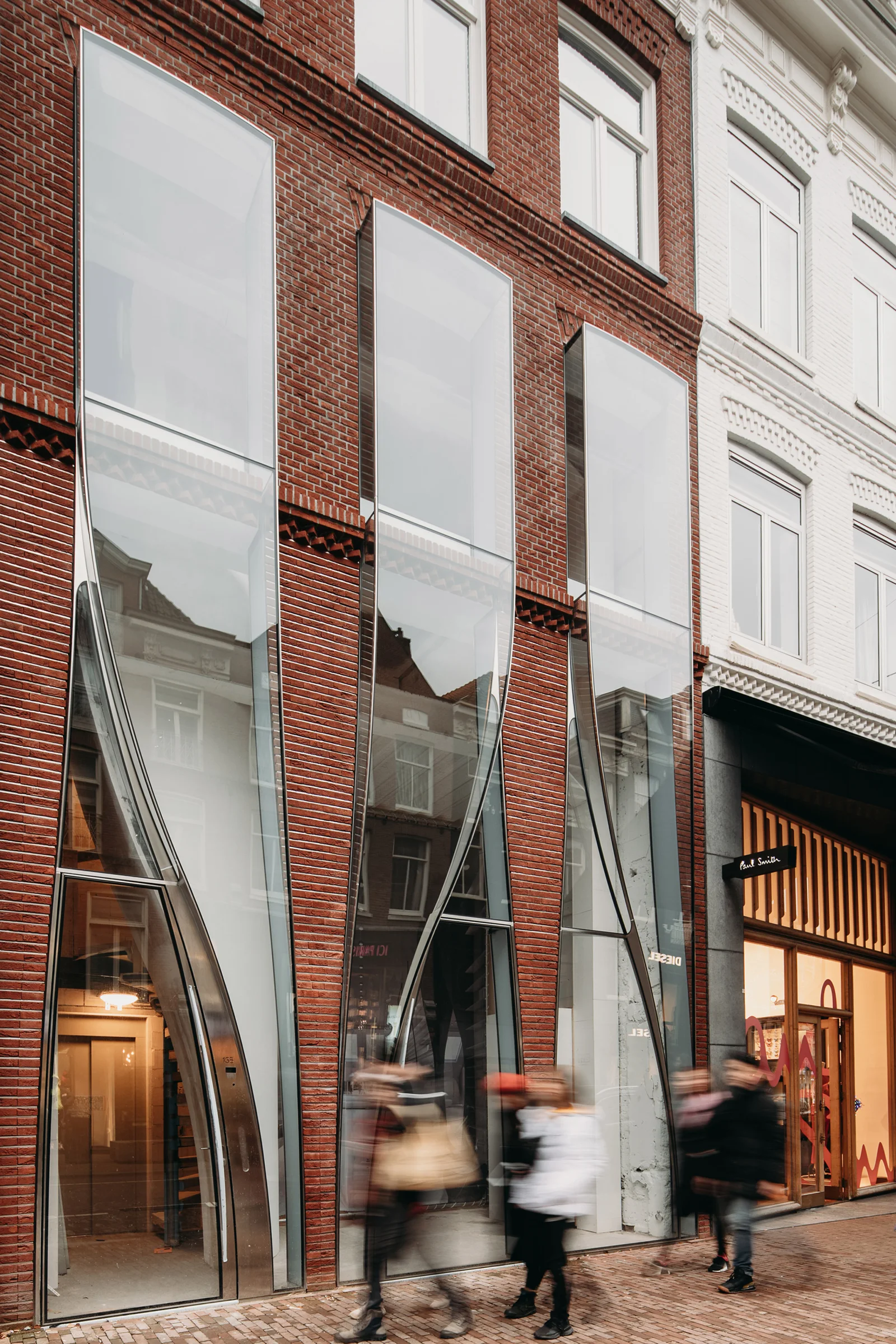 At street level