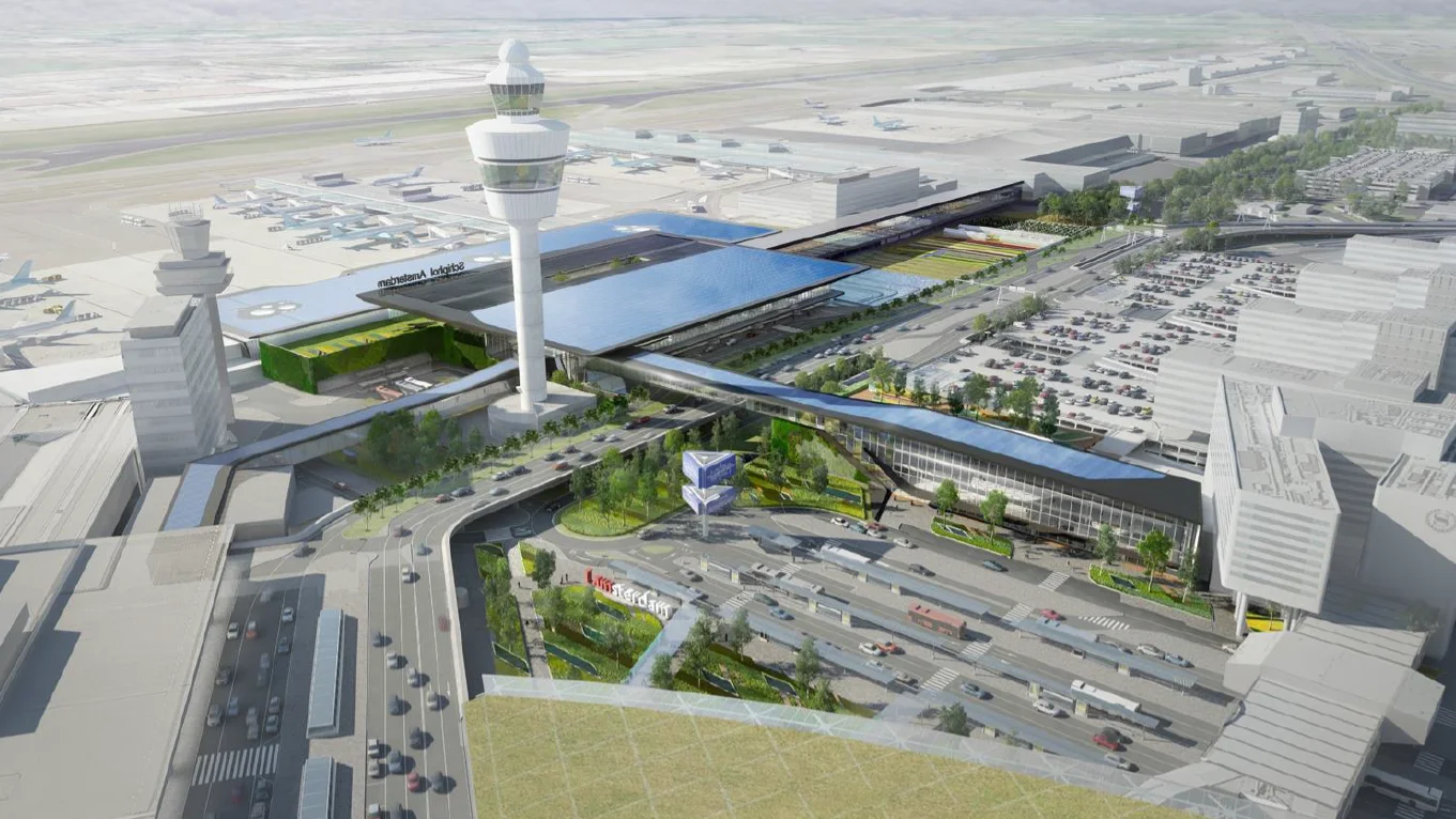 The terminal in the airfield